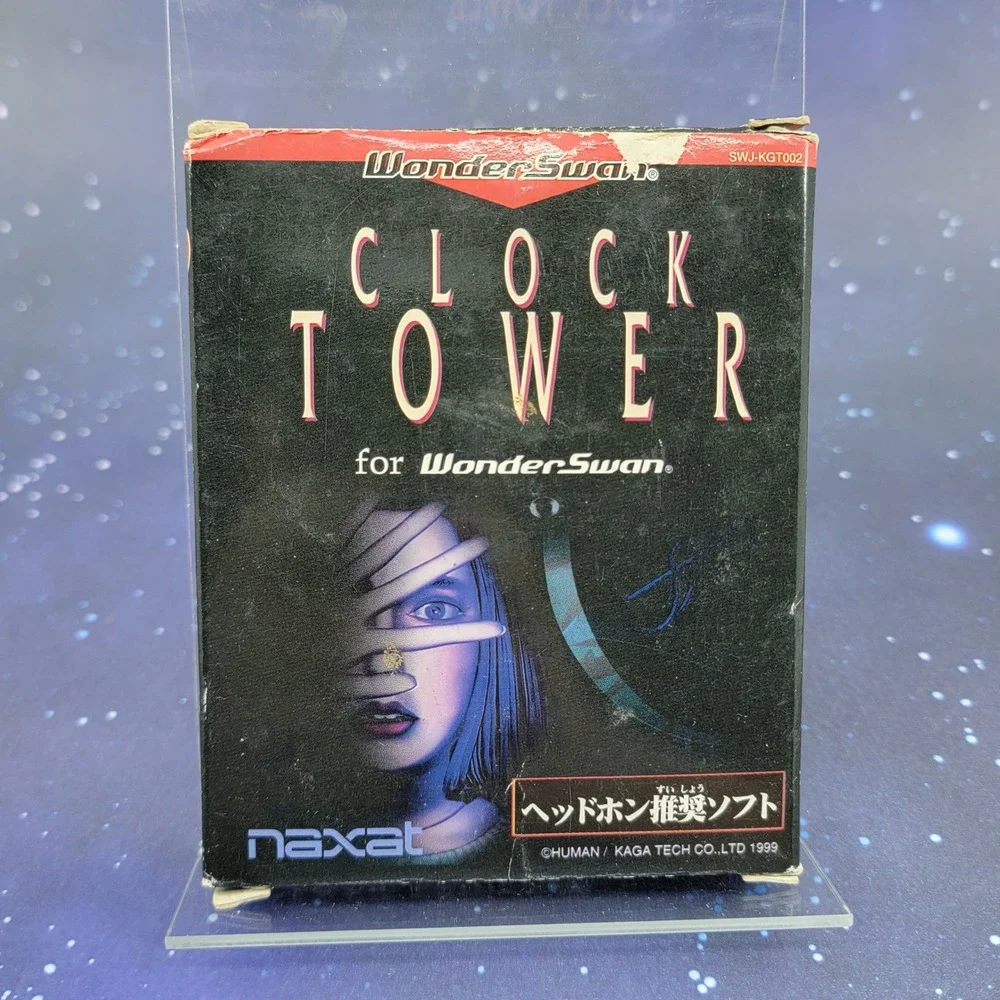 Clock Tower Bandai WonderSwan Japan Import Naxat Soft SWJ-KGT002 CIB Horror Game